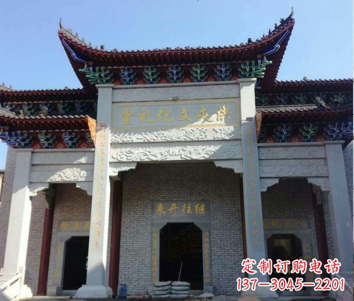 衢州景区三门石雕牌楼,精美绝伦的艺术之作