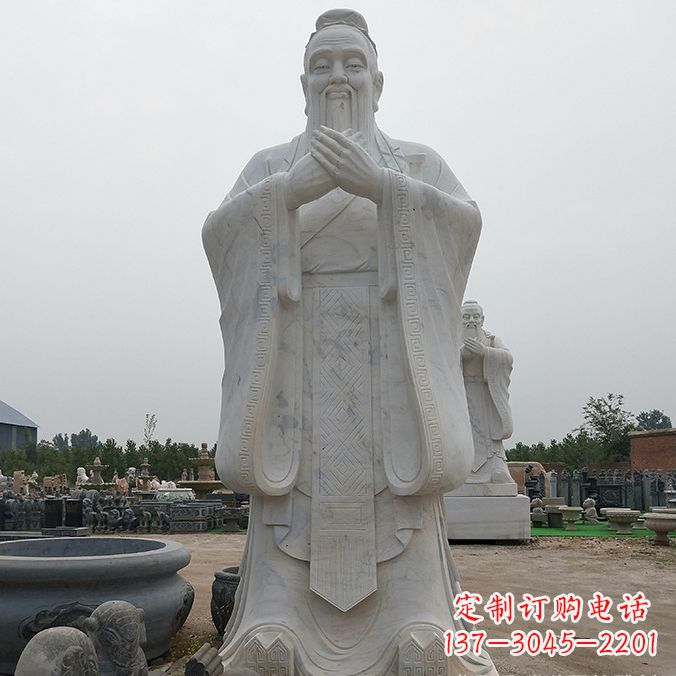 衢州传承自然美学,济南中领雕塑青铜孔子雕塑