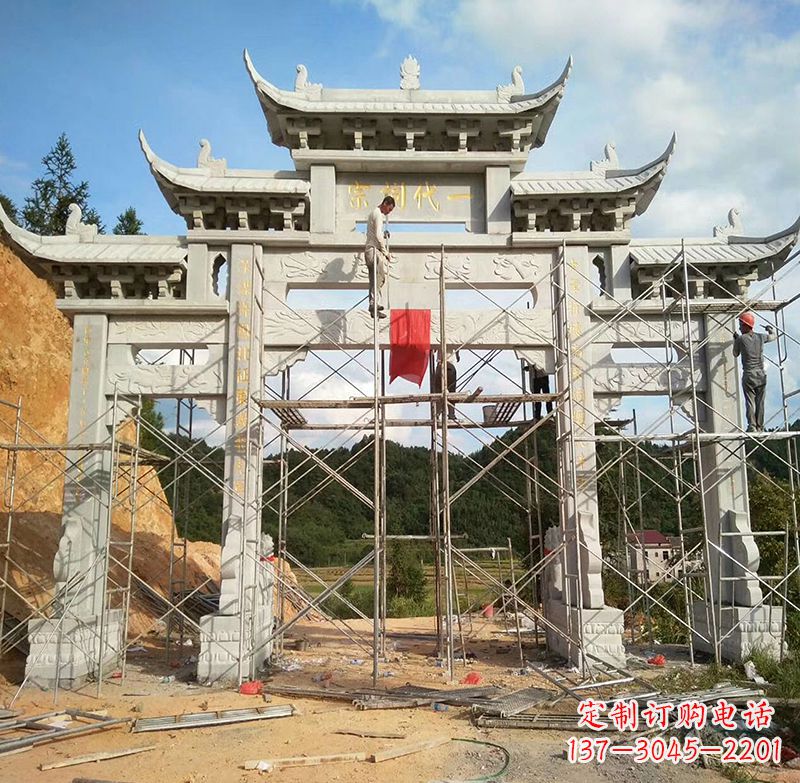 衢州临高石雕牌坊公园,让您找到最好的牌坊雕塑