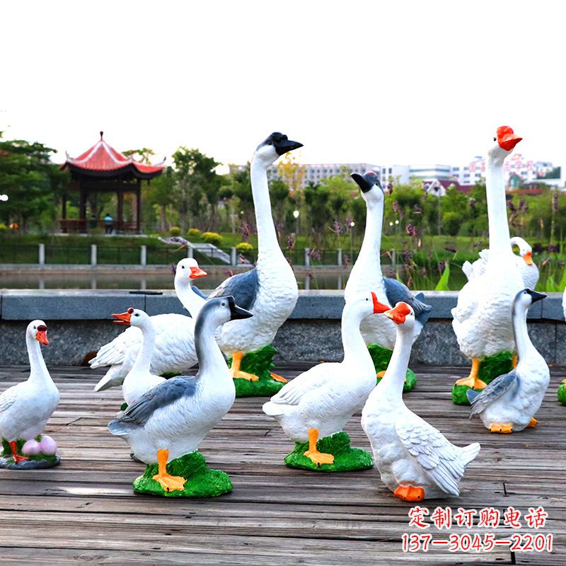 衢州高端铜质农场天鹅雕塑