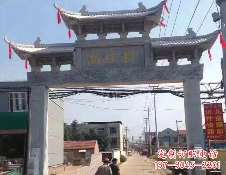衢州牌楼石雕塑,为家庭装饰带来精致灵动