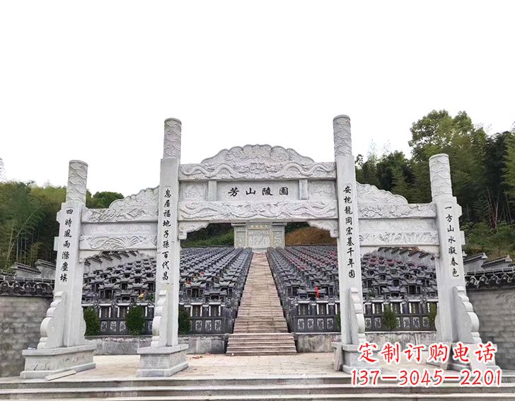 衢州三门石牌坊雕刻