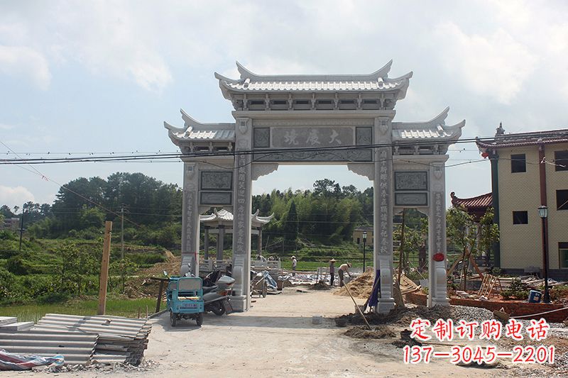 衢州石雕牌坊 浮雕墙仿古