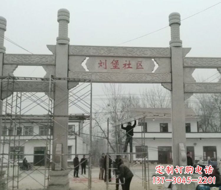 衢州石牌坊道路石雕