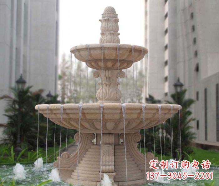 衢州双层喷泉小区石雕