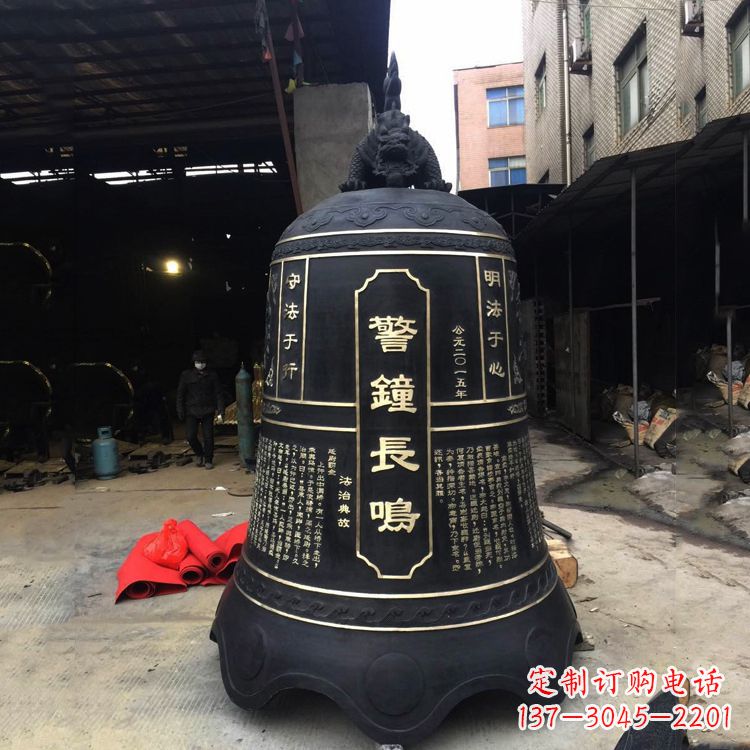 衢州寺庙铜钟雕塑