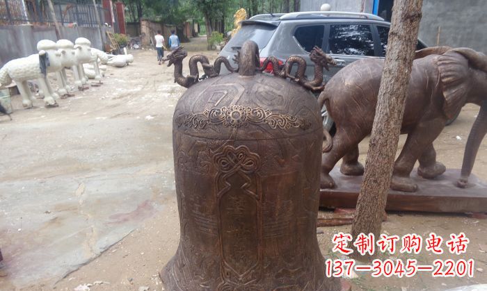 衢州寺庙铸铜钟铜雕 (3)