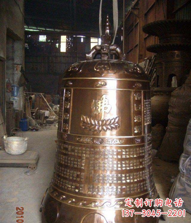衢州寺庙铸铜钟铜雕