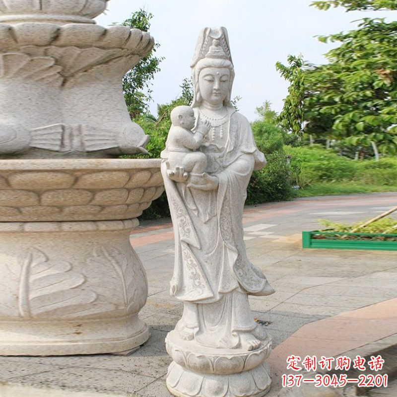 衢州送子观音汉白玉石雕