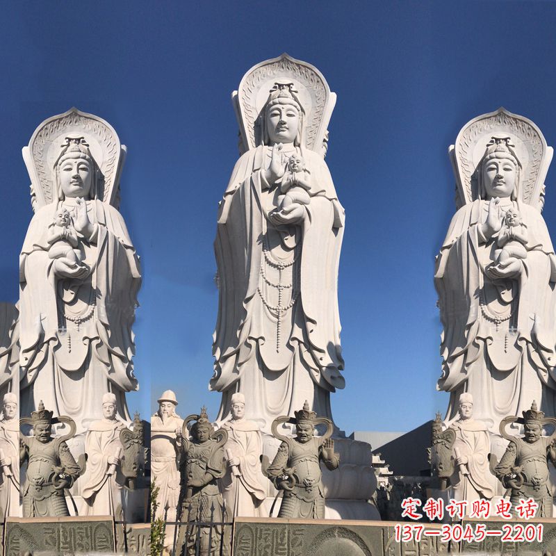 衢州送子观音大型石雕塑