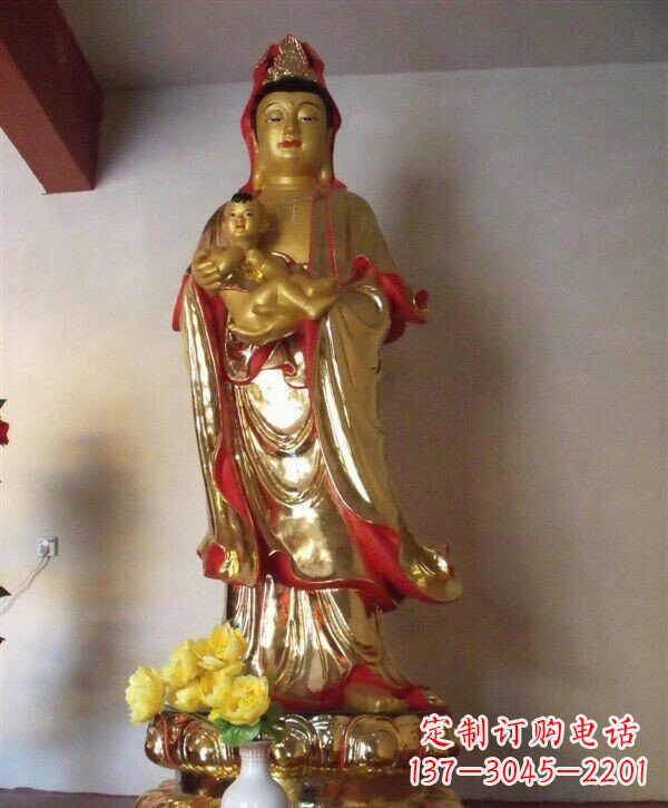 衢州送子观音铜雕 (2)