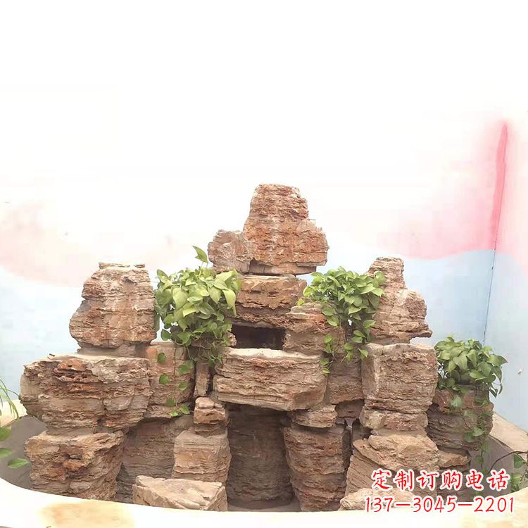 衢州庭院园林假山鱼池