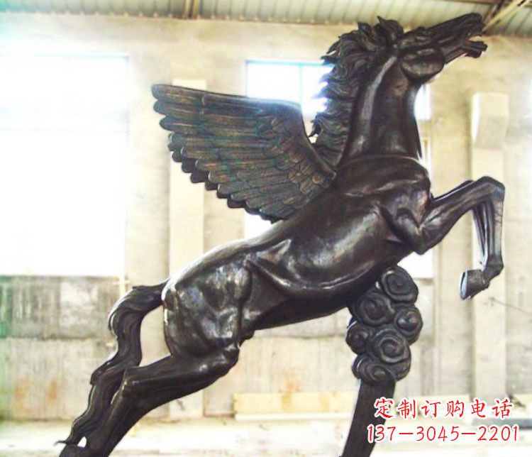 衢州铜雕奔跑飞马雕塑