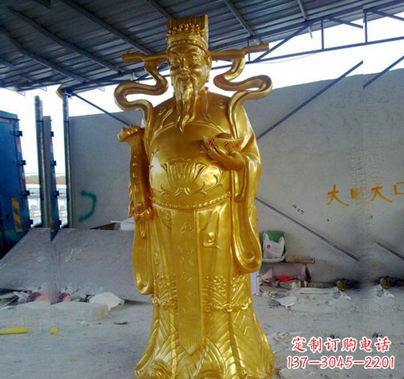衢州铜雕财神雕像