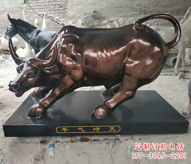 衢州铜雕城市牛气冲天