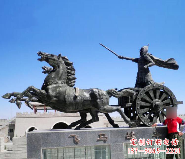 衢州铜雕飞马战车