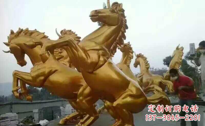 衢州铜雕广场飞马雕塑