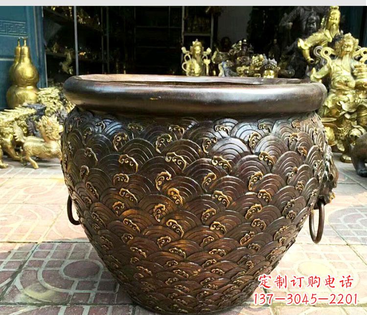 衢州铜雕景观花盆