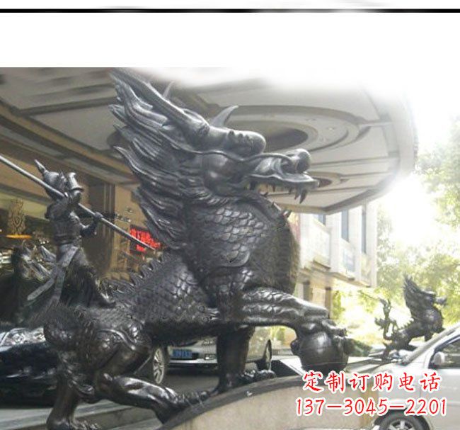 衢州铜雕麒麟公司门口神兽雕塑