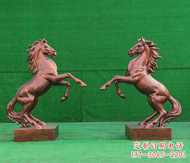 衢州铜雕企业马到成功立马