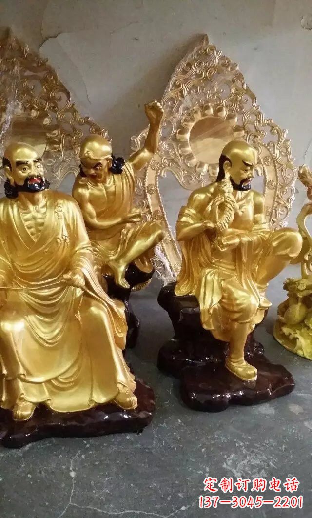 衢州铜雕十八罗汉