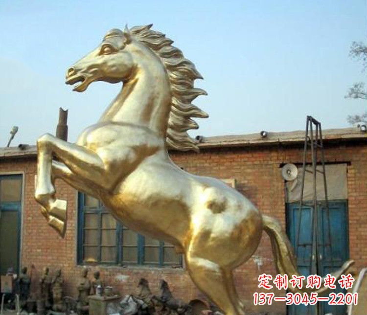 衢州铜雕室商场招财动物马雕塑