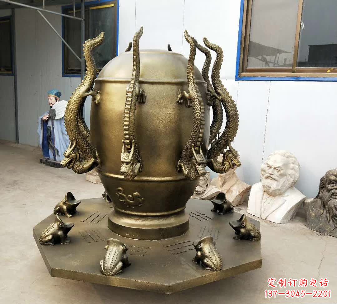 衢州铜雕校园景观地动仪