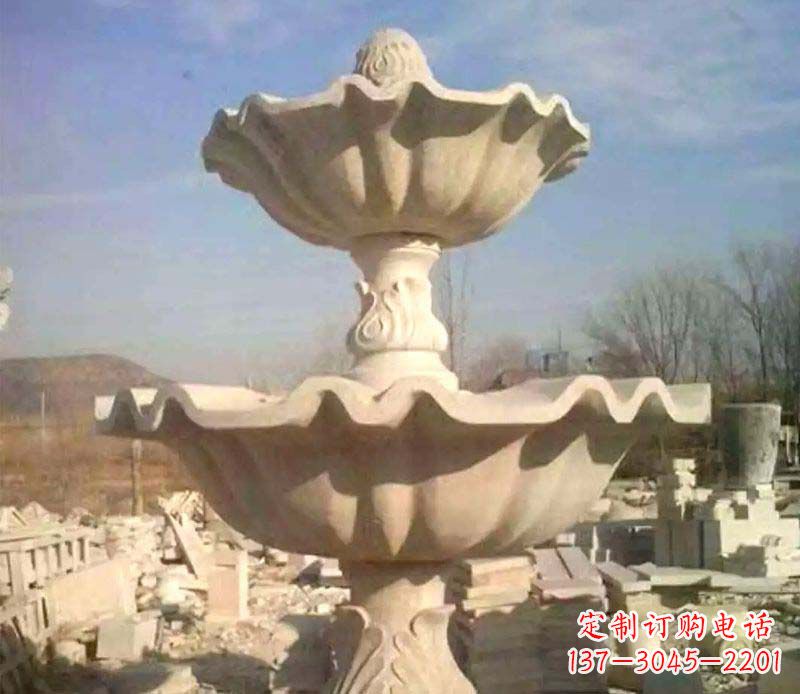 衢州晚霞红大型喷泉石雕