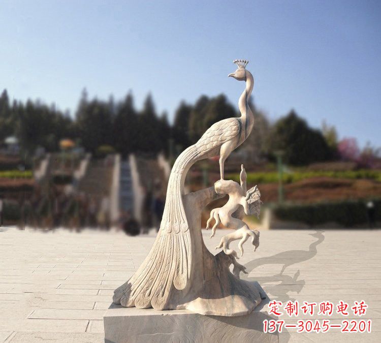 衢州晚霞红孔雀石雕