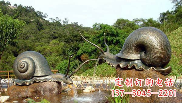 衢州蜗牛公园动物铜雕