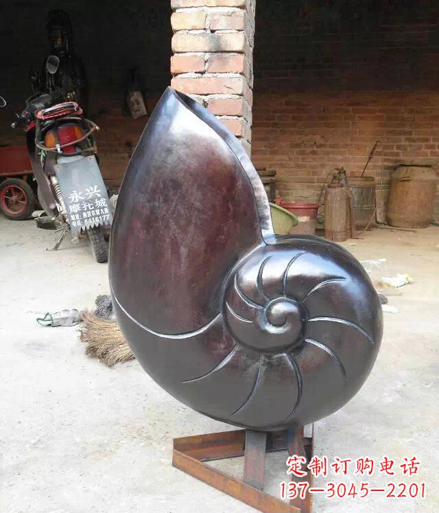 衢州蜗牛公园景观动物铜雕
