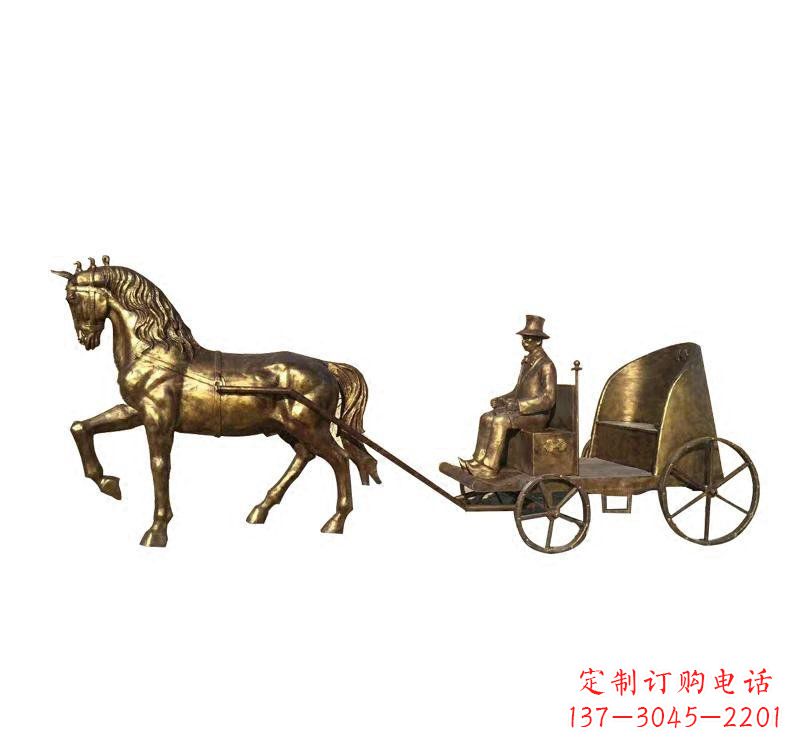 衢州西方马车铜雕