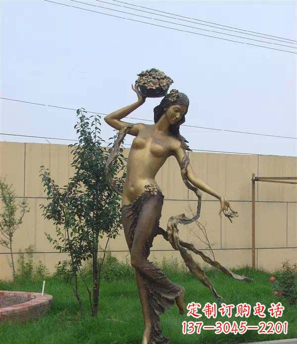衢州西方美女公园人物铜雕