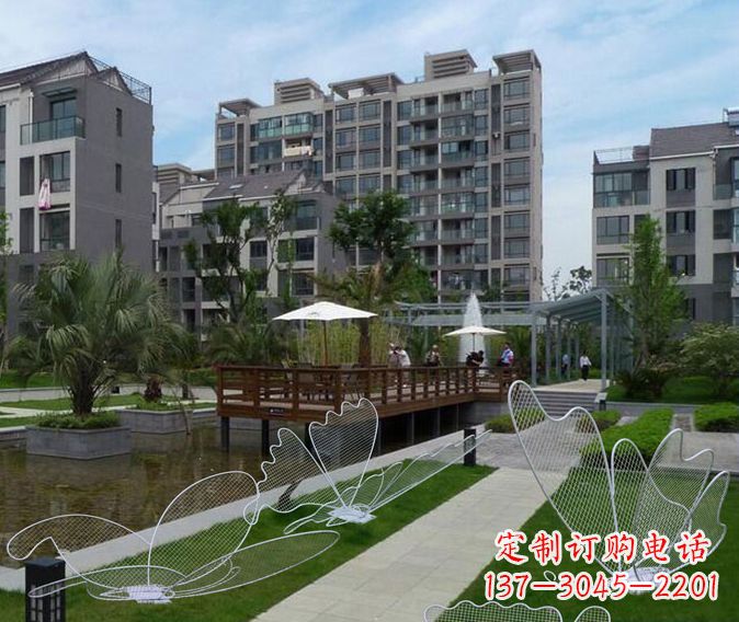 衢州小区不锈钢镂空蝴蝶雕塑