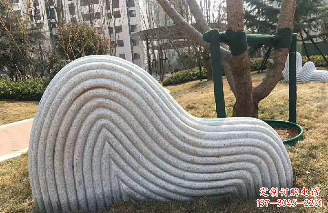 衢州小区大理石纹理假山雕塑