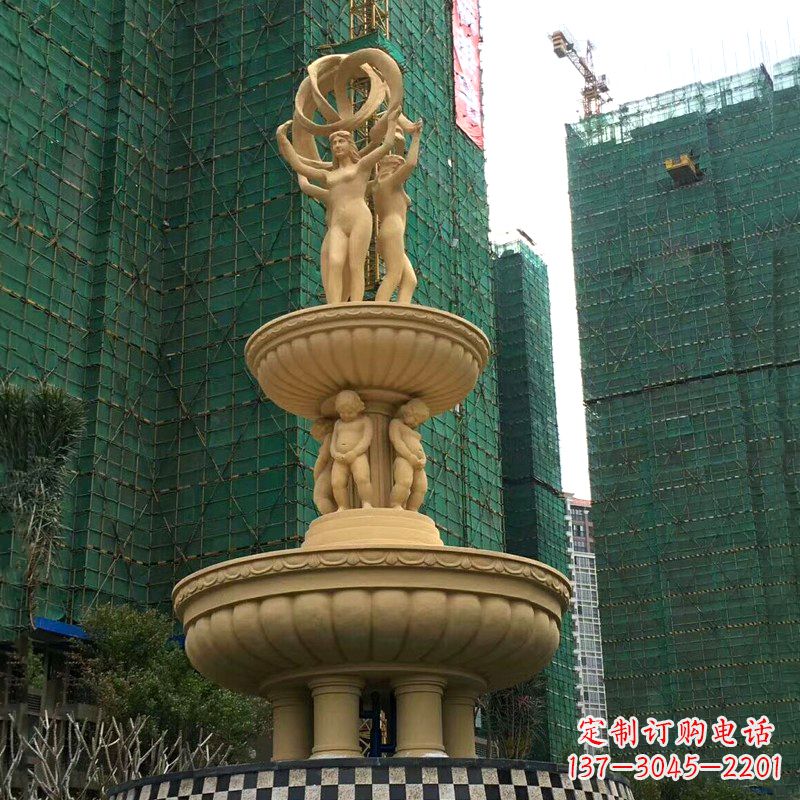 衢州小区大型欧式人物景观喷泉