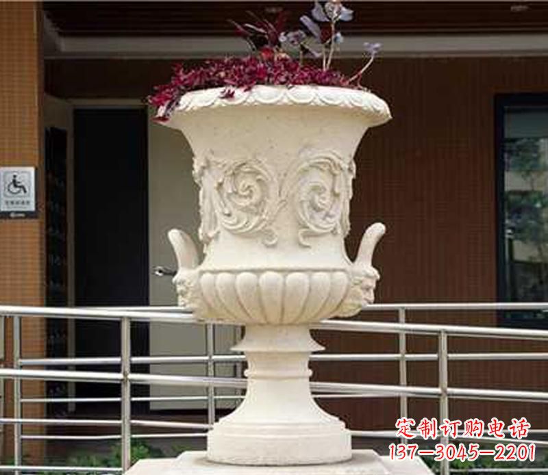 衢州小区花盆景观石雕