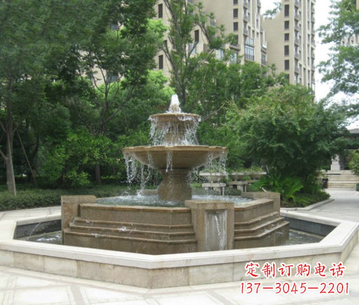 衢州小区景观大型喷泉石雕 (7)
