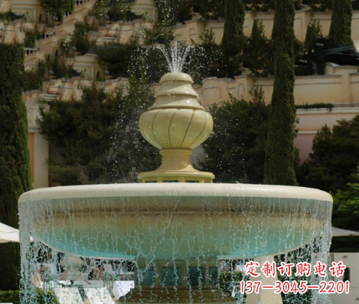 衢州小区景观多层喷泉石雕_2