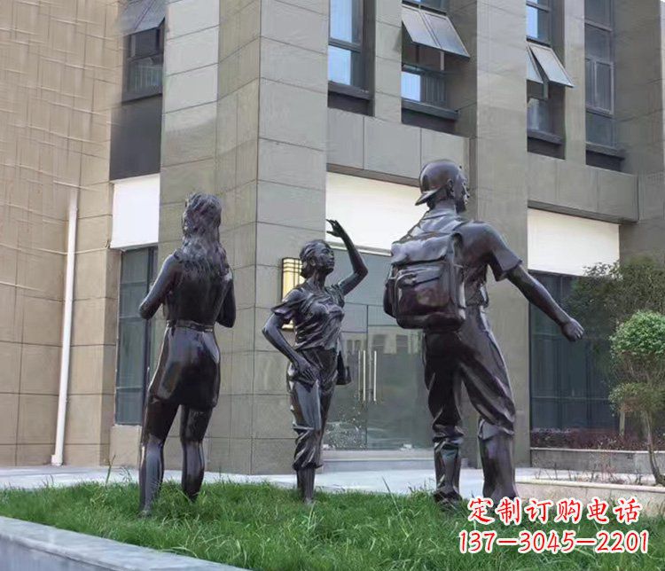 衢州小区铜雕美女人物雕塑