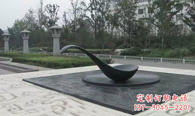 衢州校园古代指南针司南铜雕