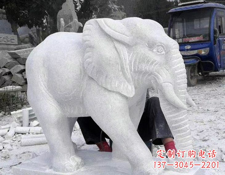 衢州写实大象石雕