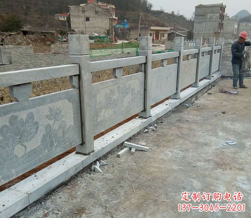 衢州园林仿古石栏板景观石雕 (5)