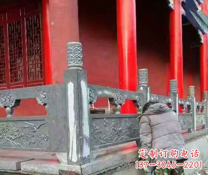 衢州园林仿古石栏板景观石雕 (9)