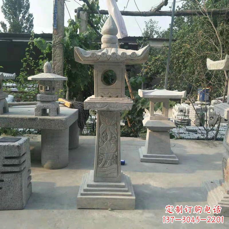 衢州园林仿古做旧中式石灯