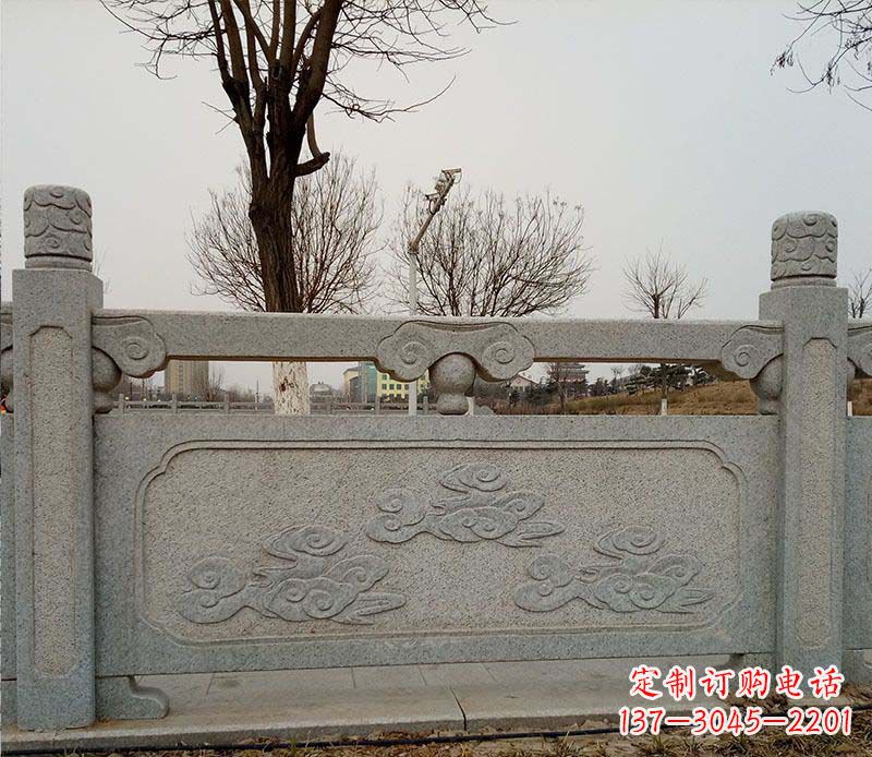 衢州园林护城河石栏板景观石雕