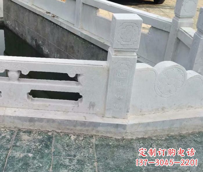 衢州园林景观大理石栏板雕塑 (7)