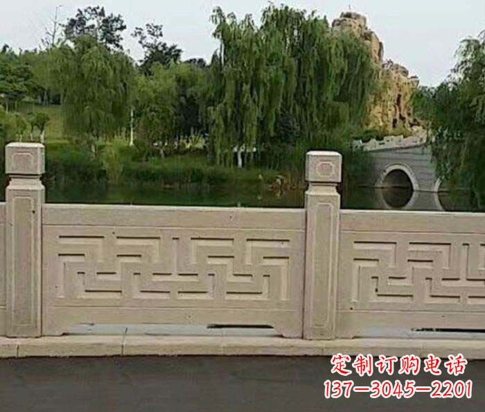 衢州园林景观大理石栏板石雕 (4)
