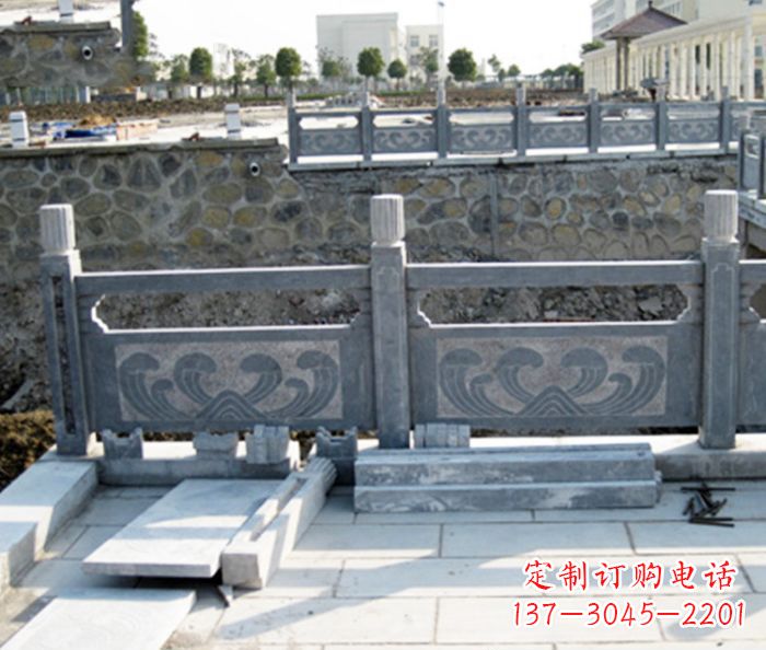衢州园林景观大理石栏板石雕 (11)