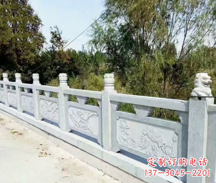 衢州园林景观大理石栏板石雕_1